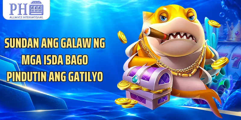 Sundan ang galaw ng mga isda bago pindutin ang gatilyo